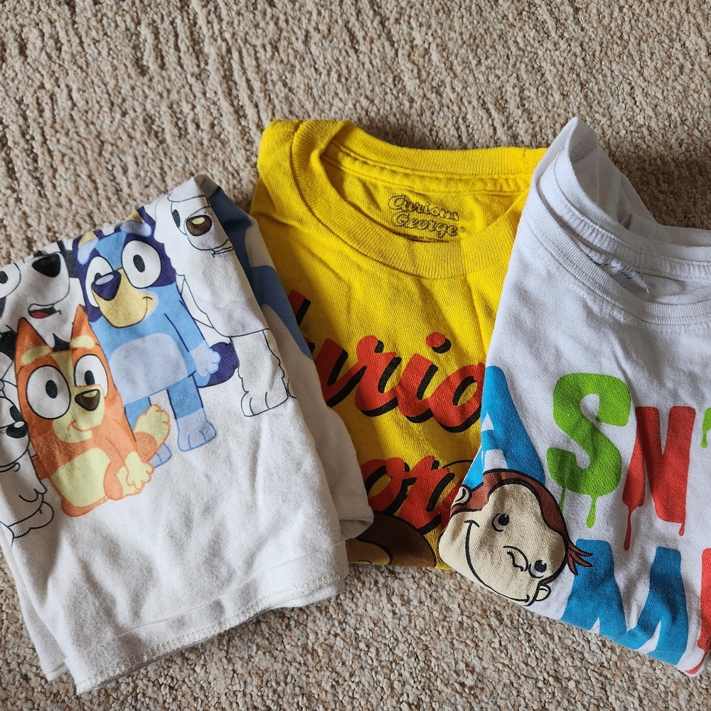 Curious George Bluey T-Shirt 4T